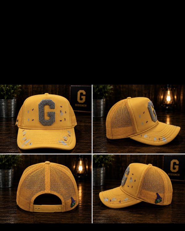 LGD Emerald  Trucker Hat Yellow and Gray