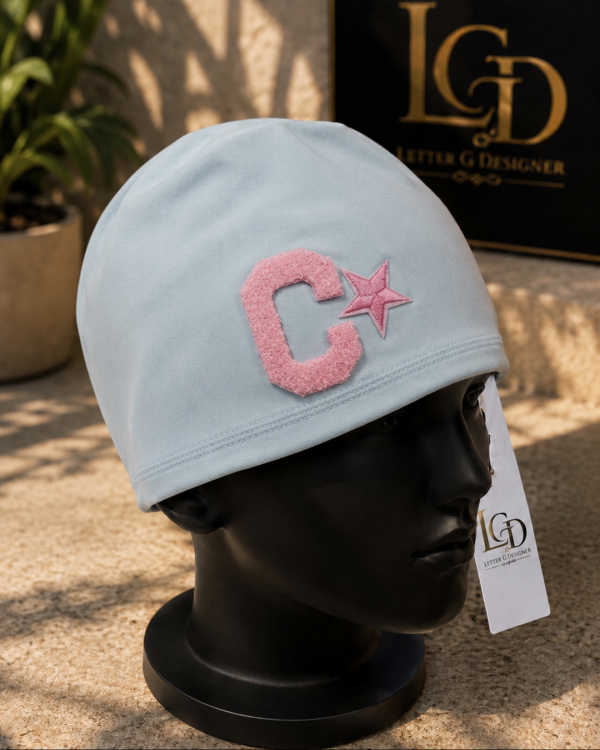 LGD stretch skull cap Baby Blue and Pink